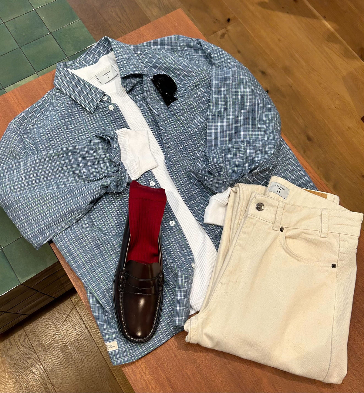 Men's Hinsley Checked Boxy Shirt - 100% Cotton
