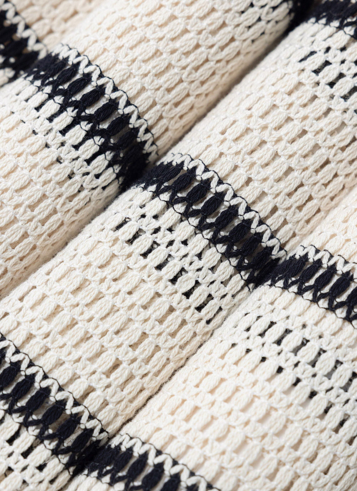 Men's Crochet Cuban Shirt: Clonk Groundsman - Ecru Cream
