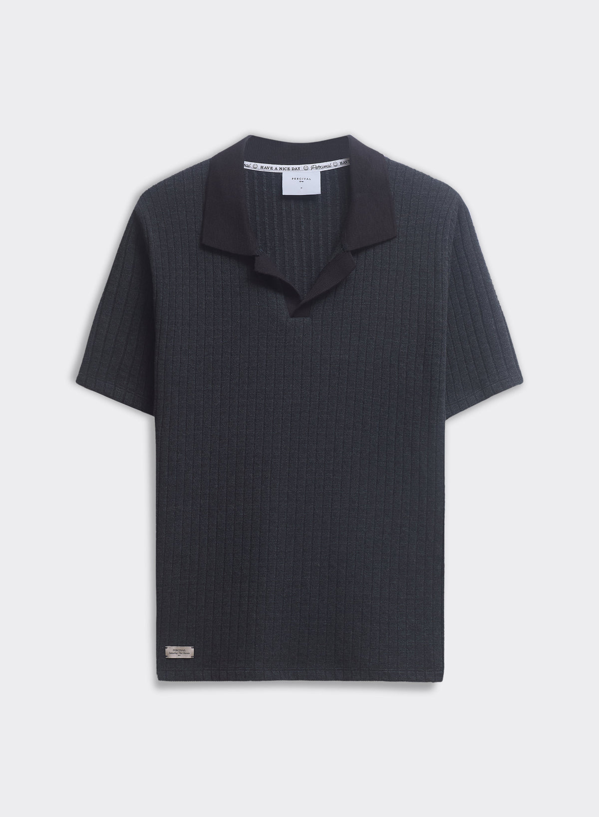 Men's Knitted Polo Shirt - Anthony - Cotton Blend - Black