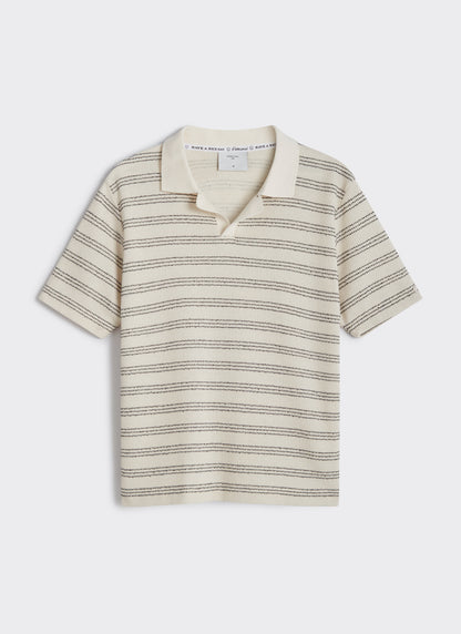 Men's Knitted Polo Shirt - Laurent - Cotton - Black