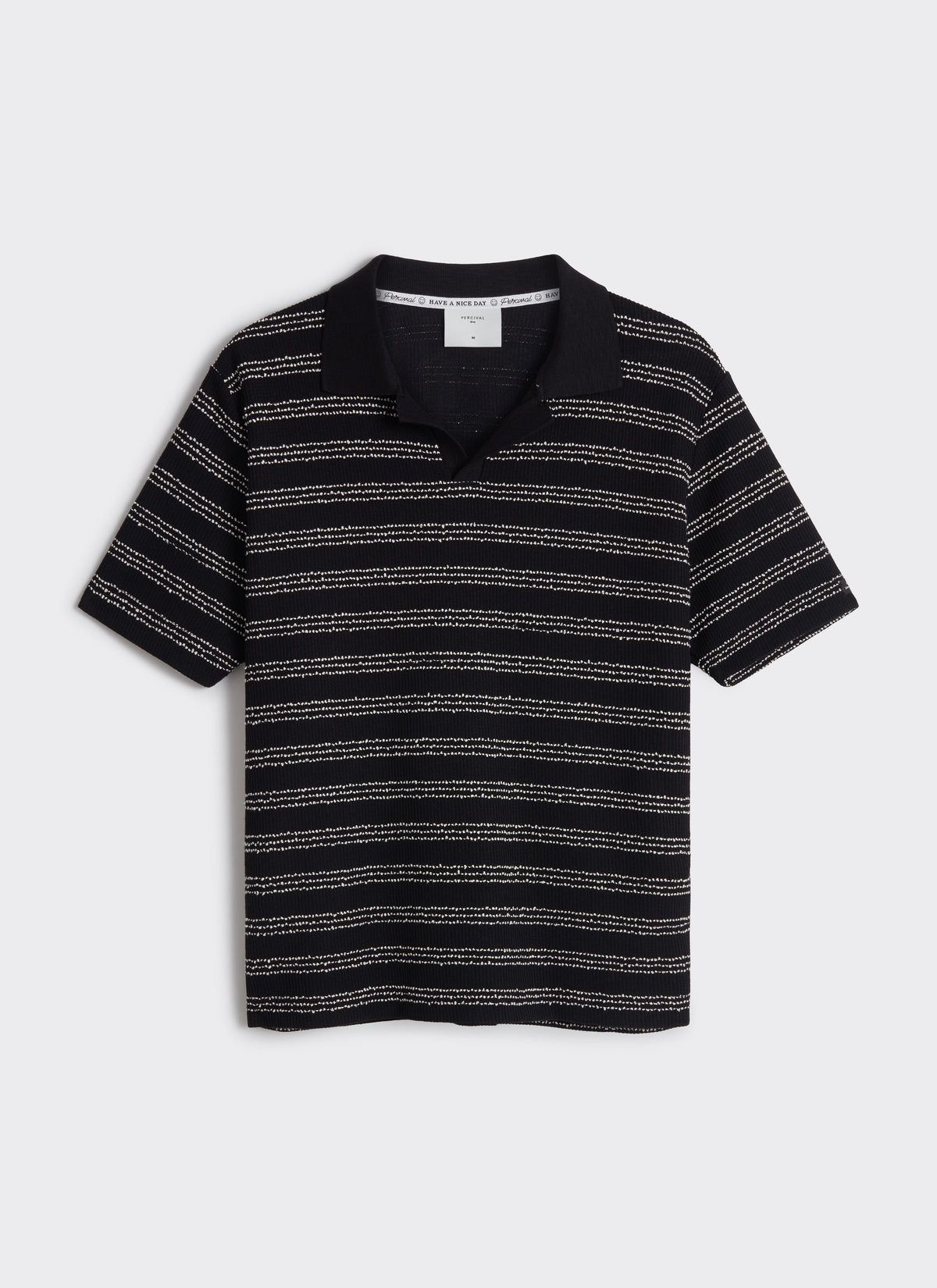 Men's Laurent Boxy Polo - Organic Cotton Blend - Black