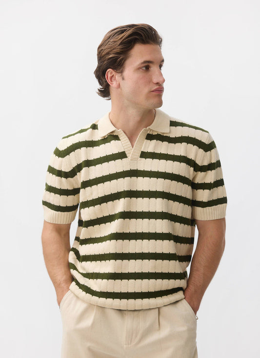 Stine Knitted Polo - Cotton - Cream