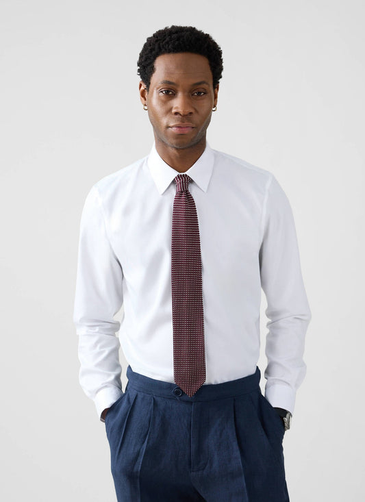 Formal Classic Shirt - Cotton Poplin - White