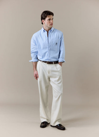 Men's Striped Pearce Long Sleeve Shirt - Percival x BHAFC - Blue