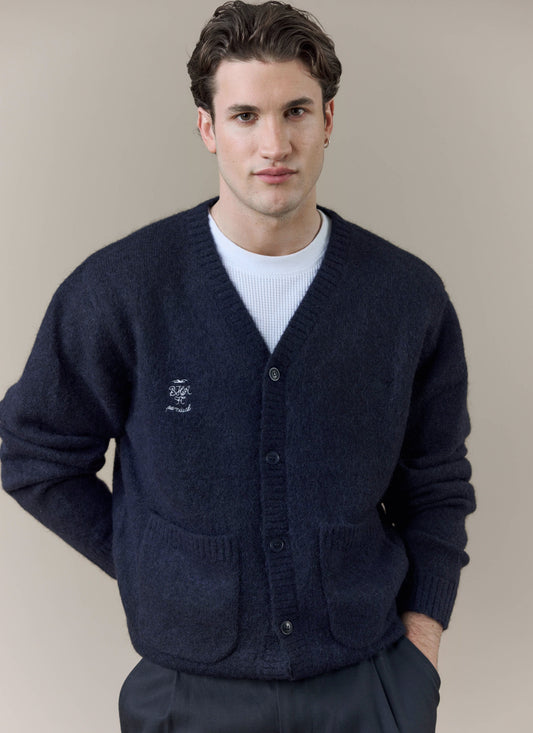 Men's Cardigan - White Glove - Percival x Brighton & Hove Albion F.C. - Navy