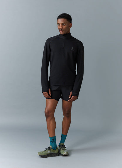 Men's PCVL Base Layer Quarter Zip Jacket - Black