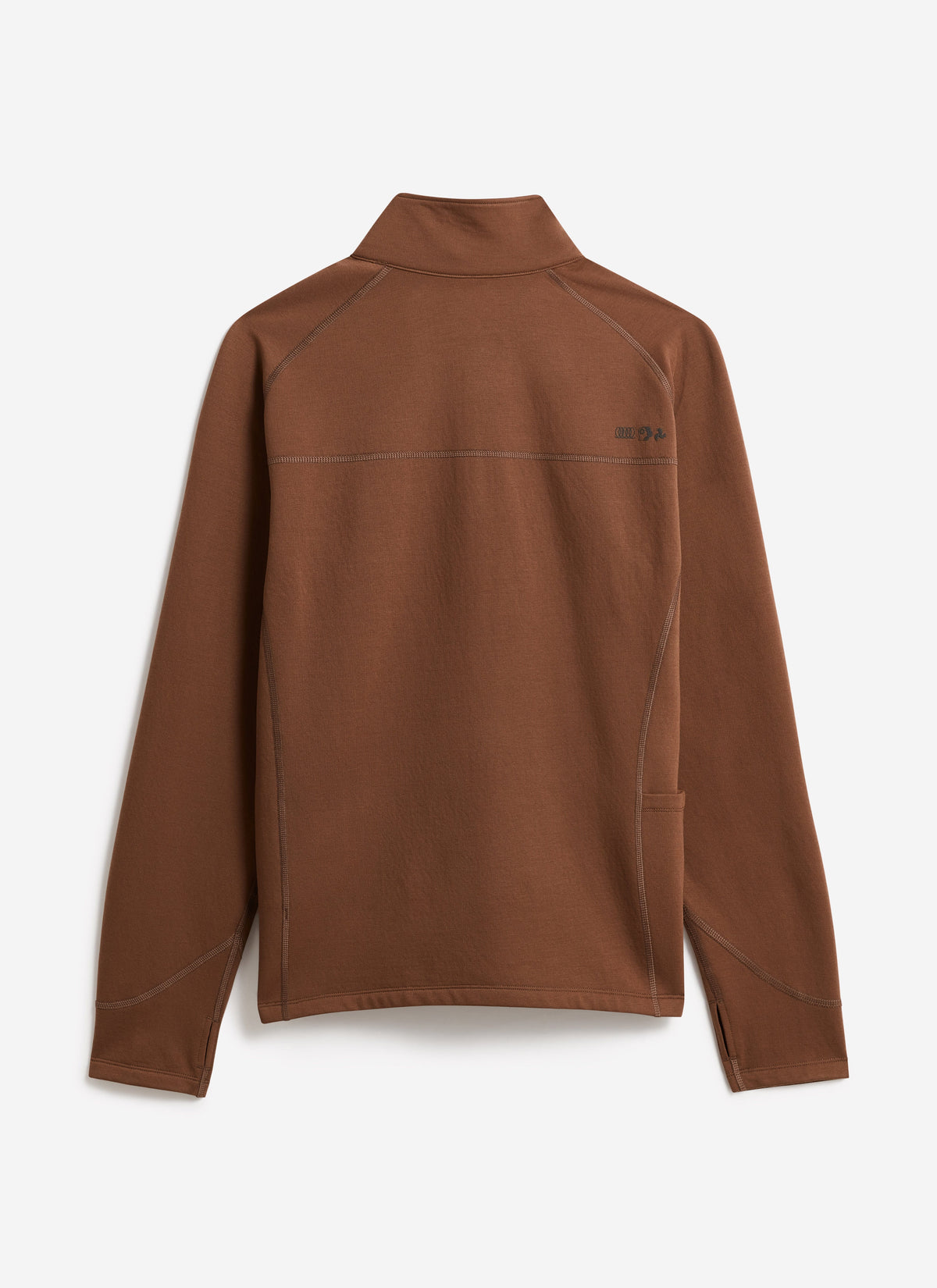 Men's Base Layer Quarter Zip Jacket - Rust