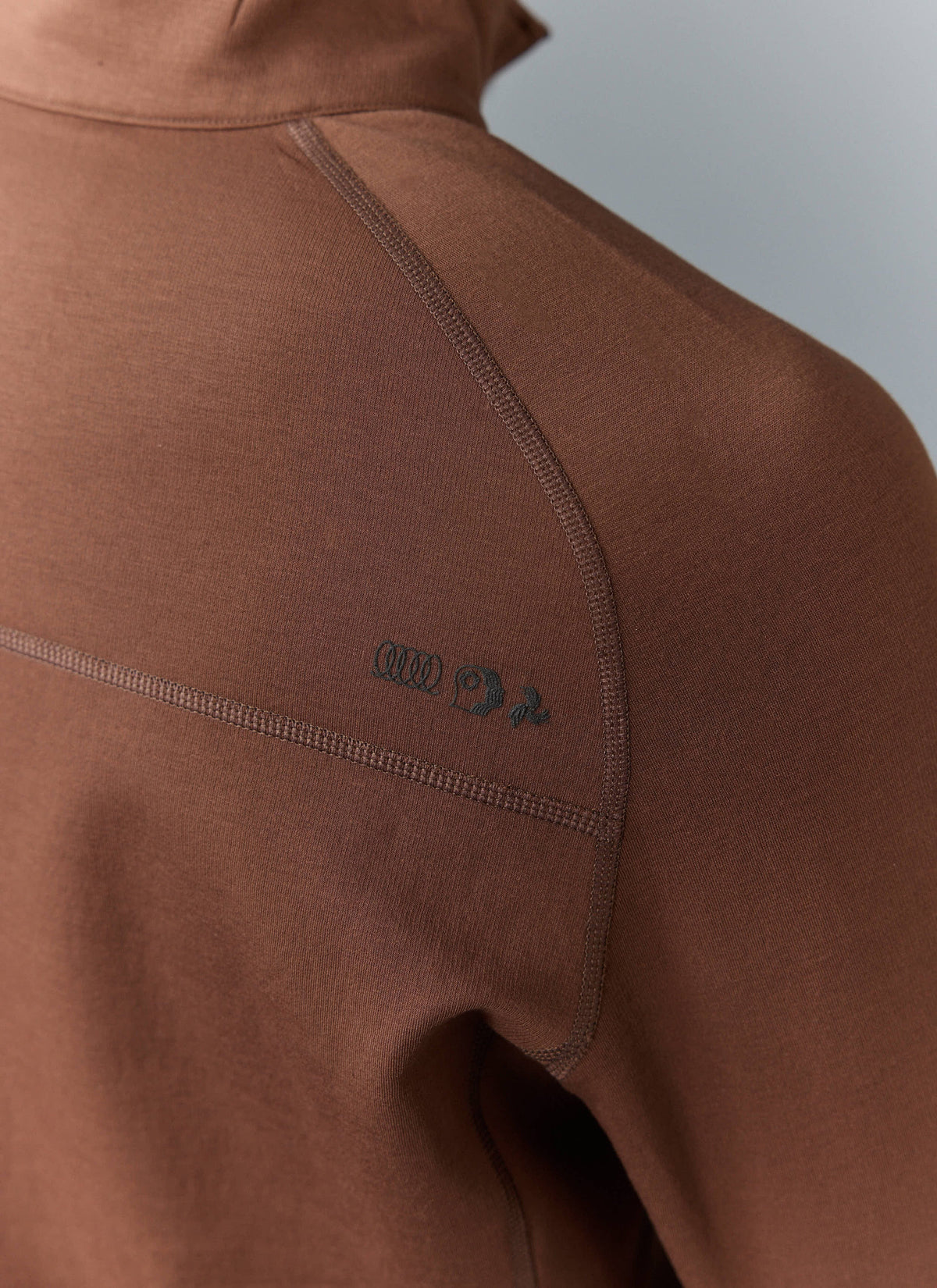 Men's Base Layer Quarter Zip Jacket - Rust