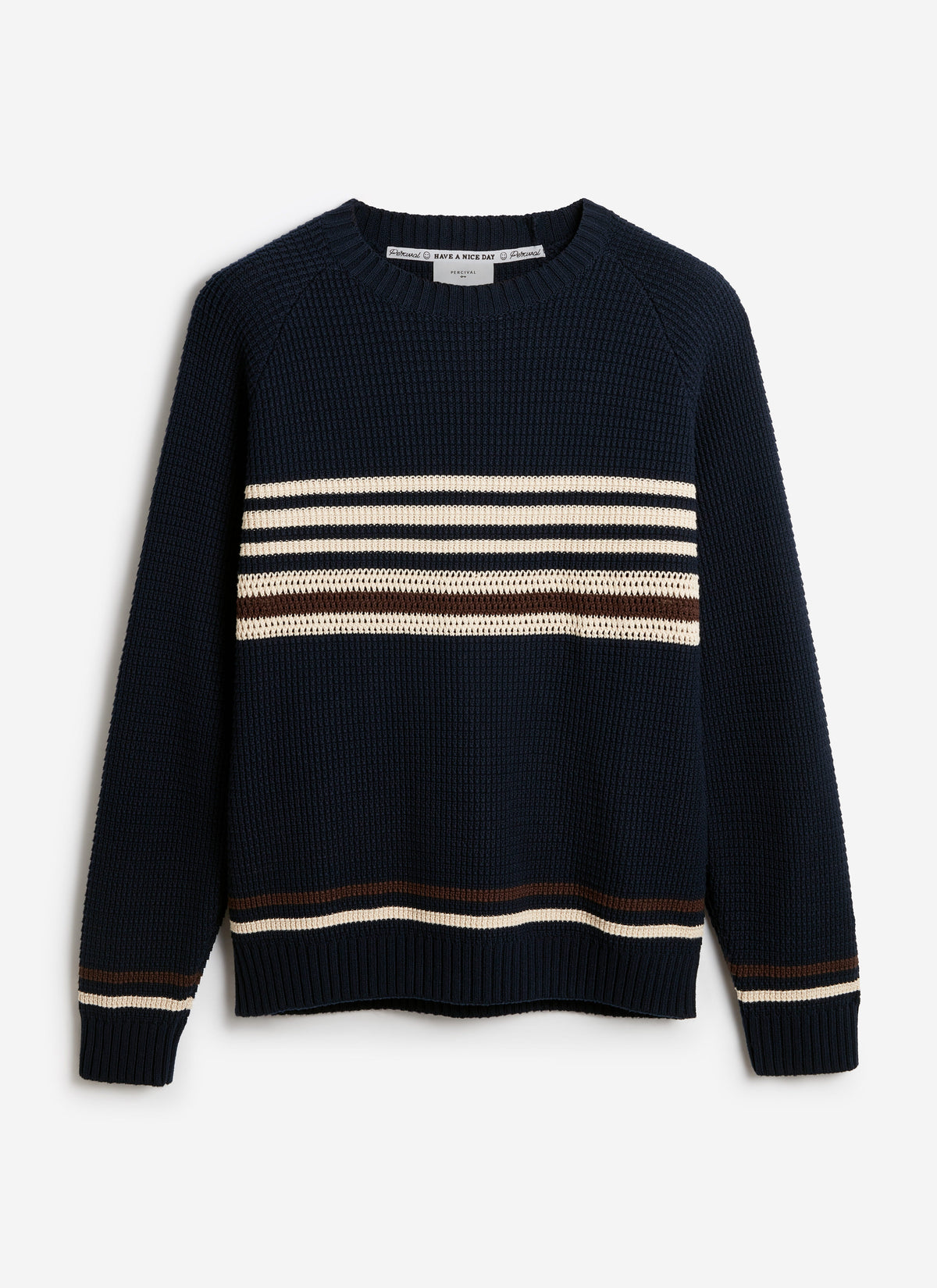 Men's Knitted Jumper - Sergio - Cotton - Navy
