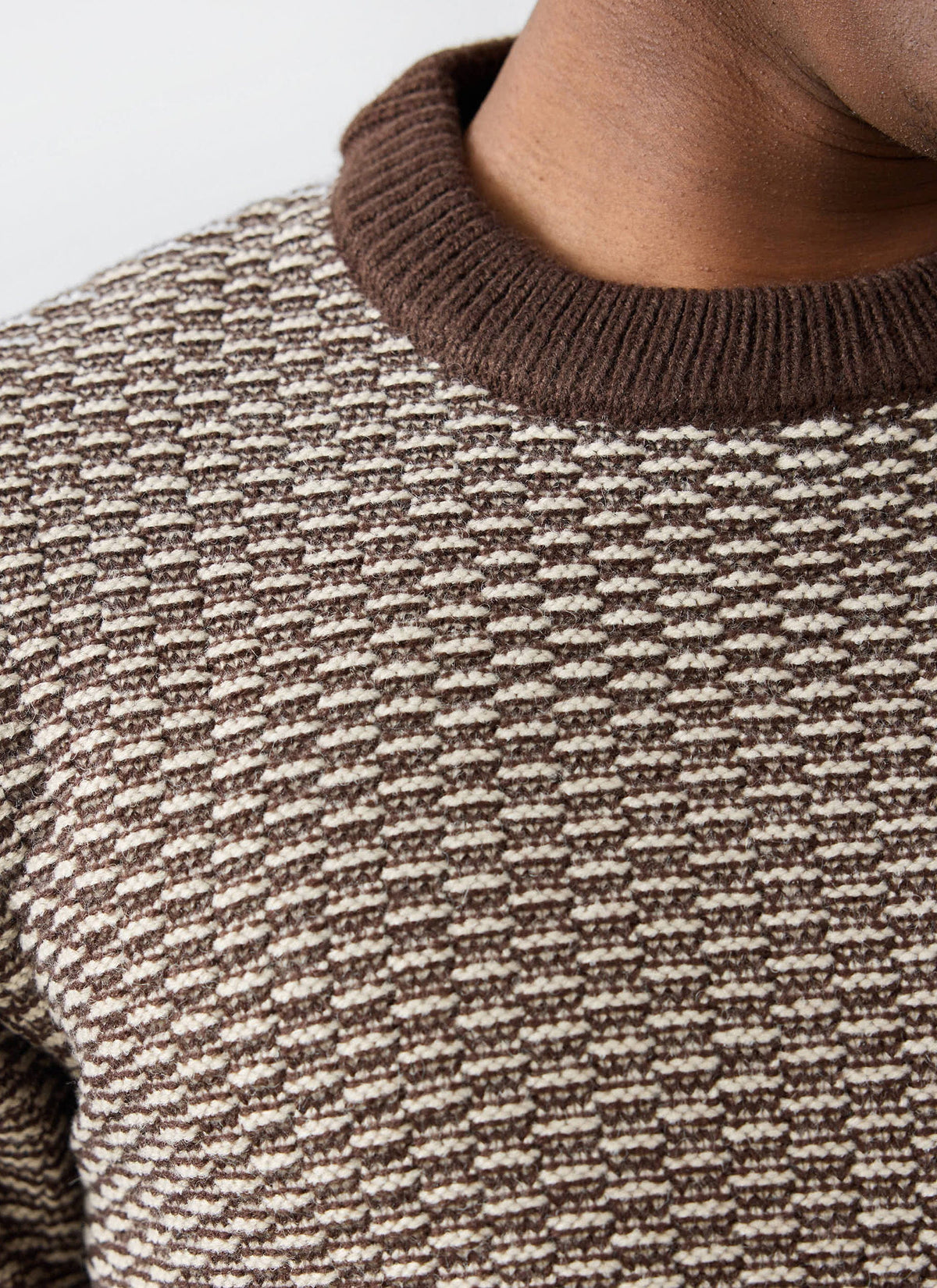 Charlestown Knitted Jumper - Chocolate Beige