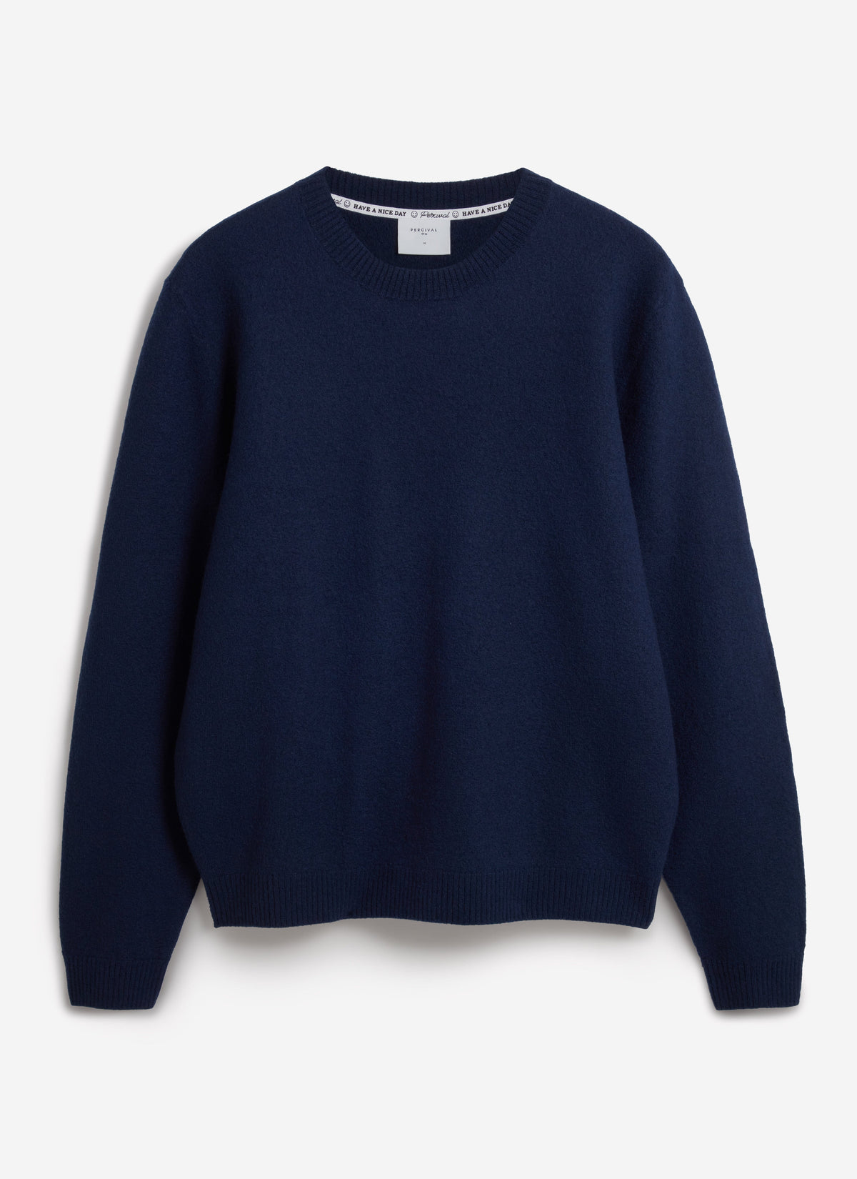 Felted Relaxed Jumper - Wool - Navy
