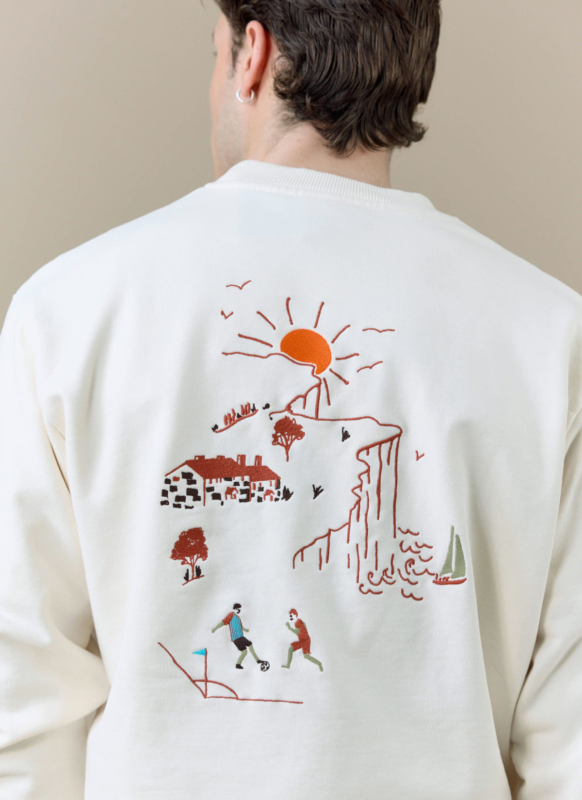 Men's Sweatshirt - Percival x Brighton & Hove Albion F.C. - Cream