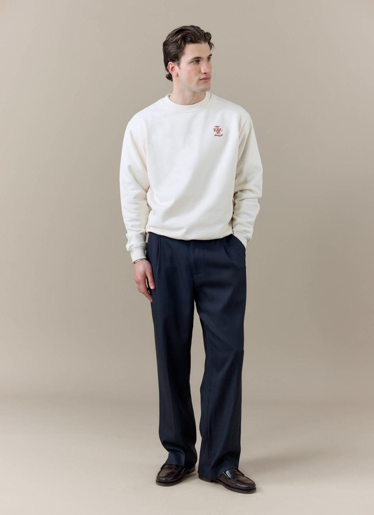 Men's Sweatshirt - Percival x Brighton & Hove Albion F.C. - Cream