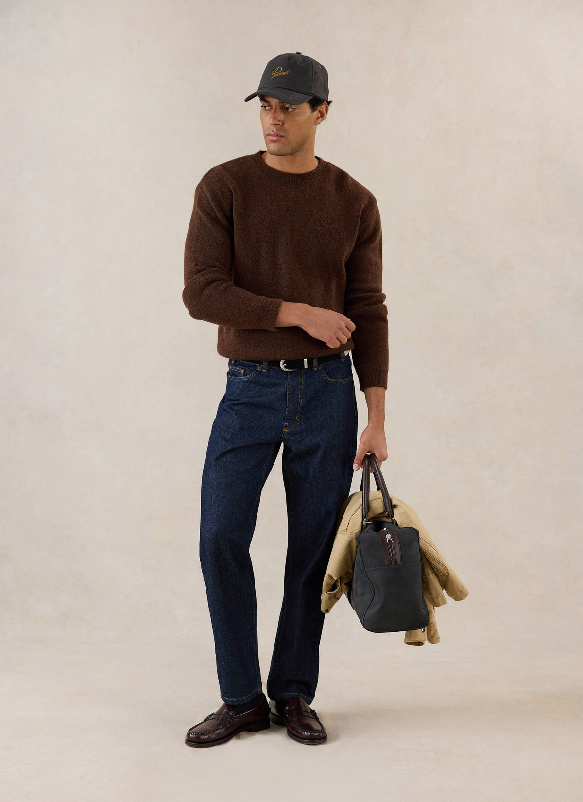 White Glove Mohair Jumper - Espresso Brown - Percival