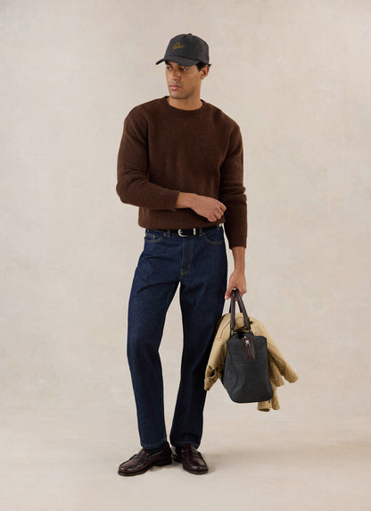 White Glove Mohair Jumper - Espresso Brown - Percival