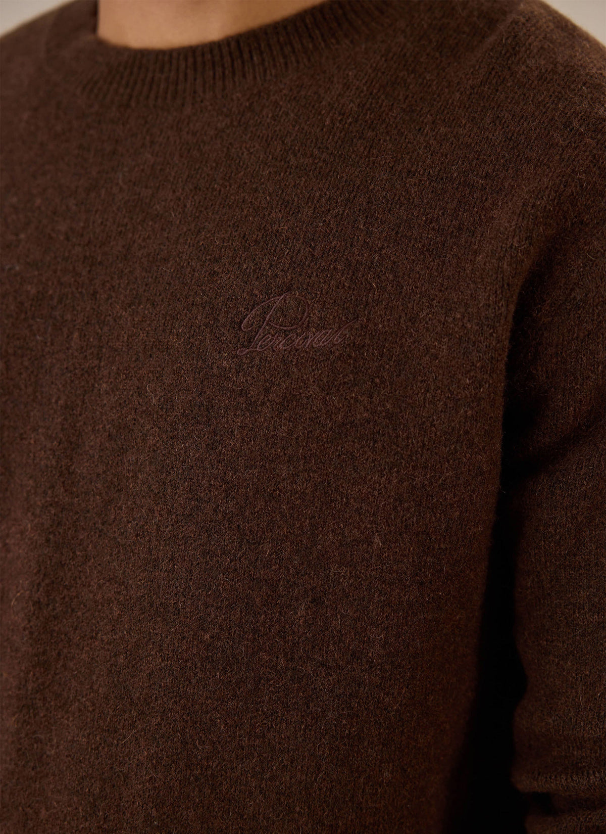 White Glove Mohair Jumper - Espresso Brown - Percival