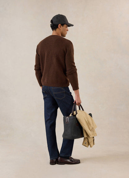 White Glove Mohair Jumper - Espresso Brown - Percival