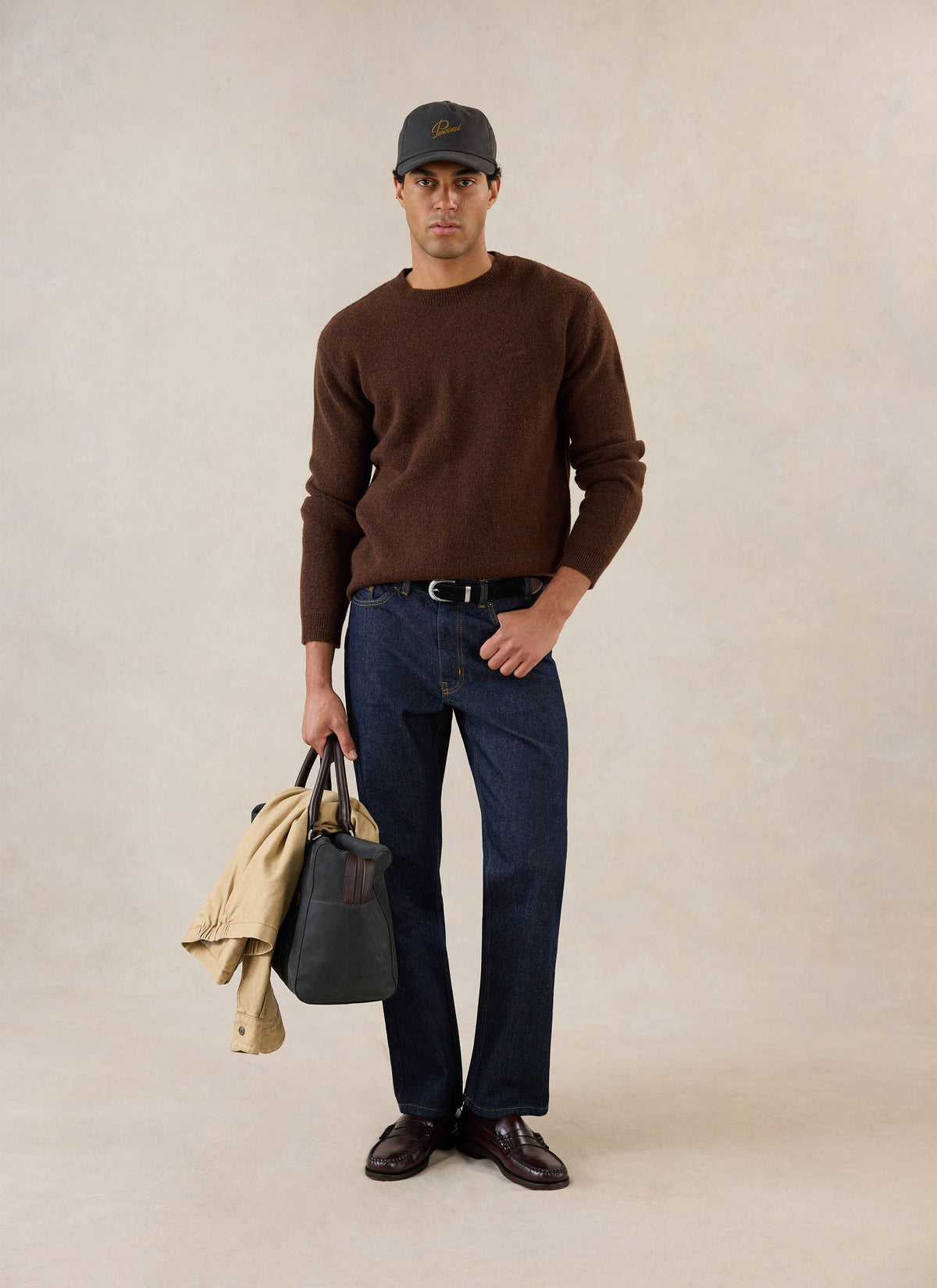 White Glove Mohair Jumper - Espresso Brown - Percival