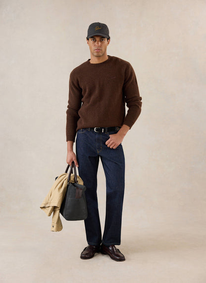 White Glove Mohair Jumper - Espresso Brown - Percival