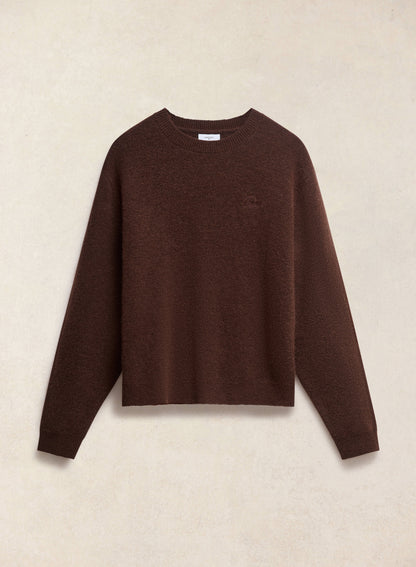 White Glove Mohair Jumper - Espresso Brown - Percival