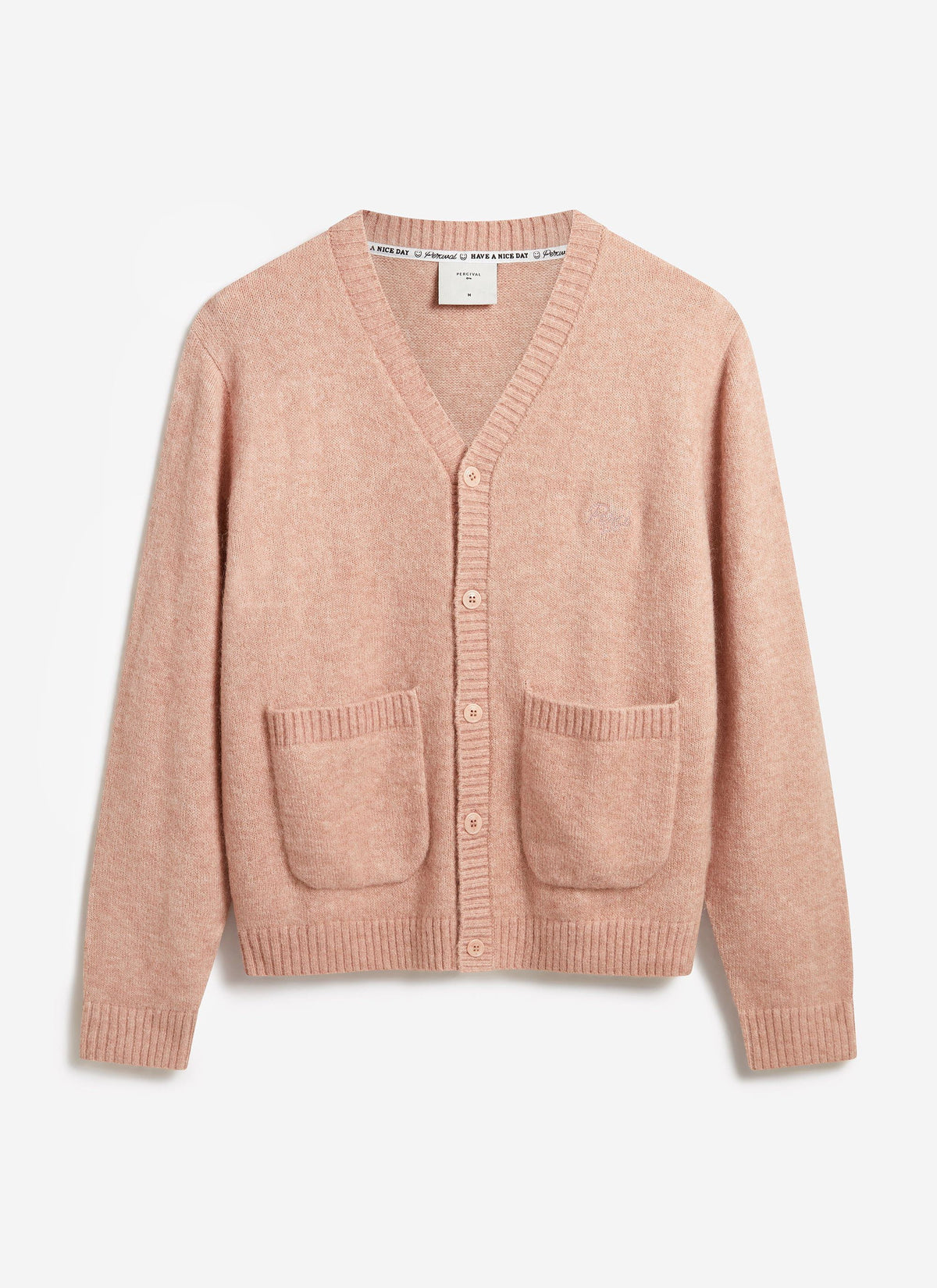Men's Pink Mohair Cardigan - White Glove