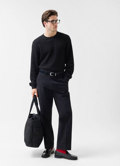Men's Straight Leg Chino - Cotton - Black
