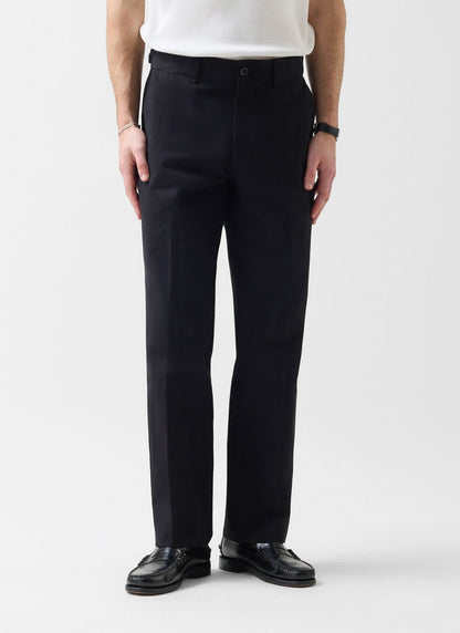Men's Straight Leg Chino - Cotton - Black