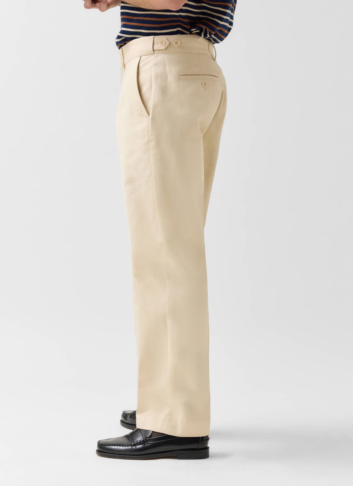 Men's Straight Leg Chino - Cotton - Ecru Cream