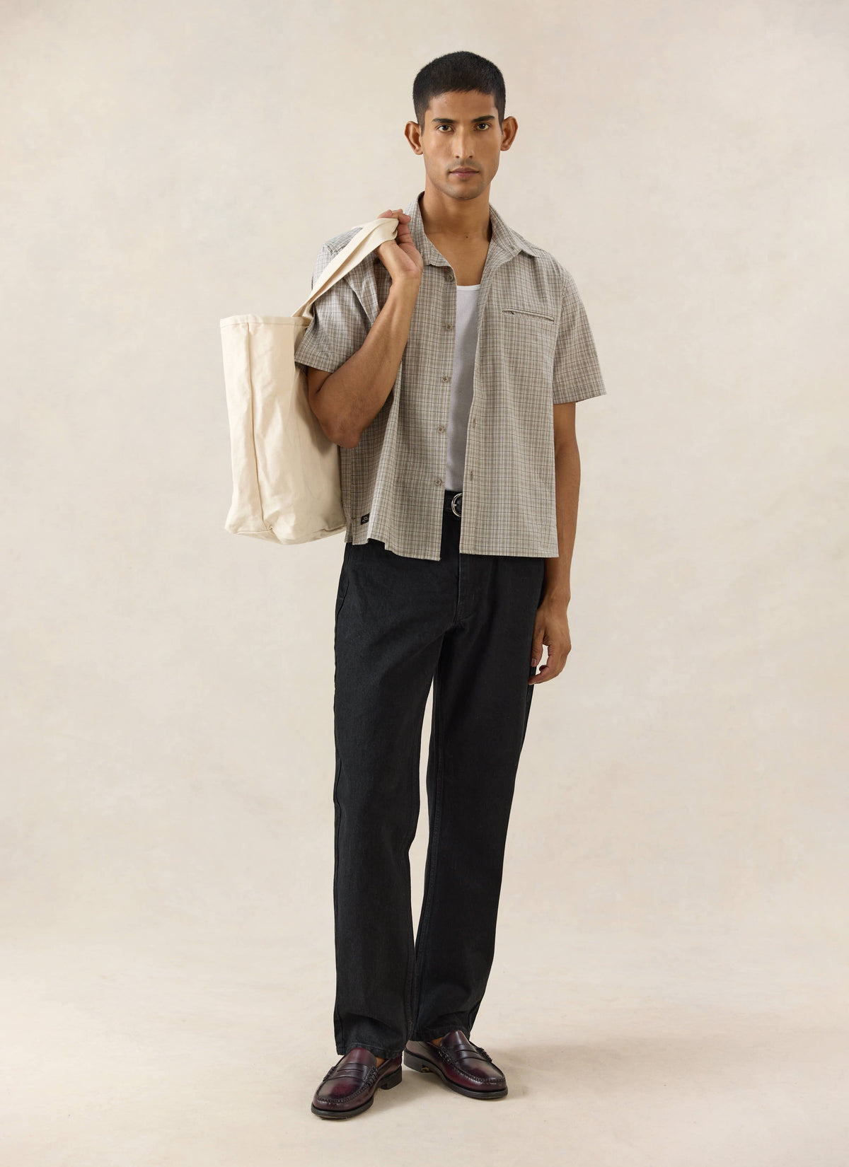 Men's Straight Leg Black Jeans - Heritage Denim - Cotton - Percival