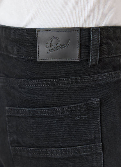Men's Straight Leg Black Jeans - Heritage Denim - Cotton - Percival