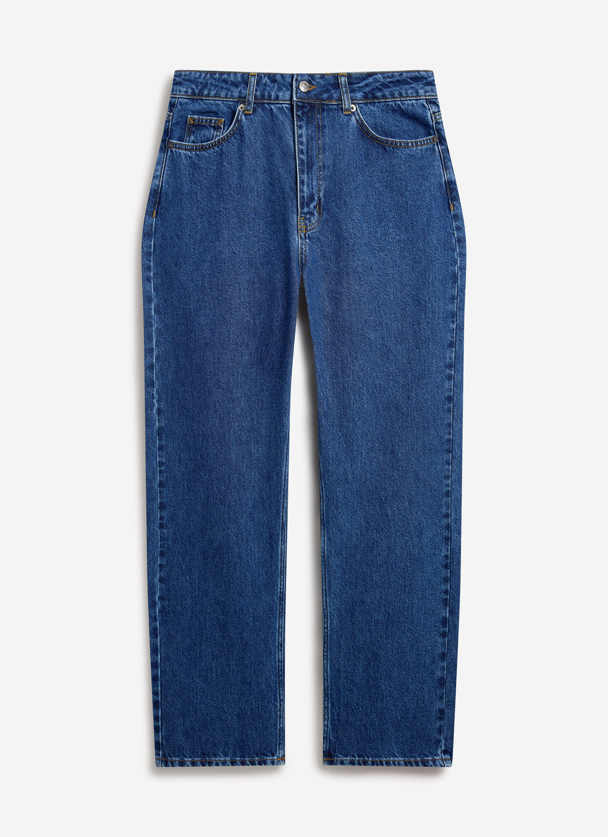 Percival Men's Relaxed Fit Jeans - Denim - Mid Wash Blue