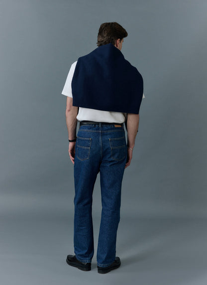 Men's Straight Leg Denim Jeans - BCI Cotton - Mid Wash