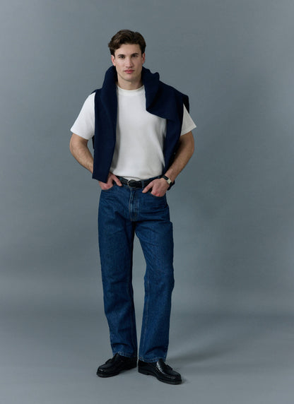 Men's Straight Leg Denim Jeans - BCI Cotton - Mid Wash