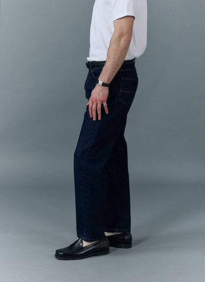Men's Straight Leg Denim Jeans - BCI Cotton - Indigo Blue