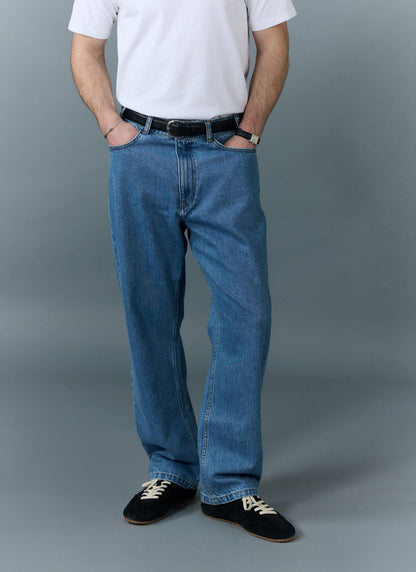 Percival Men's Relaxed Fit Jeans - Denim - Light Wash Blue