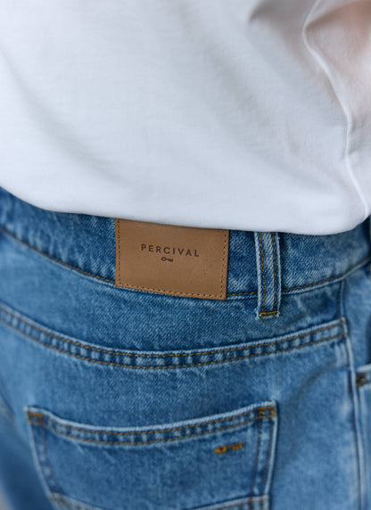 Percival Men's Relaxed Fit Jeans - Denim - Light Wash Blue