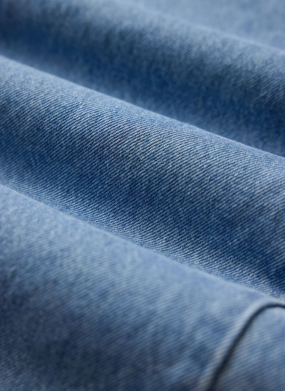 Men's Straight Leg Denim Jeans - BCI Cotton - Light Wash Blue
