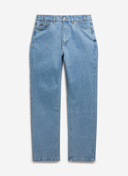 Men's Straight Leg Denim Jeans - BCI Cotton - Light Wash Blue