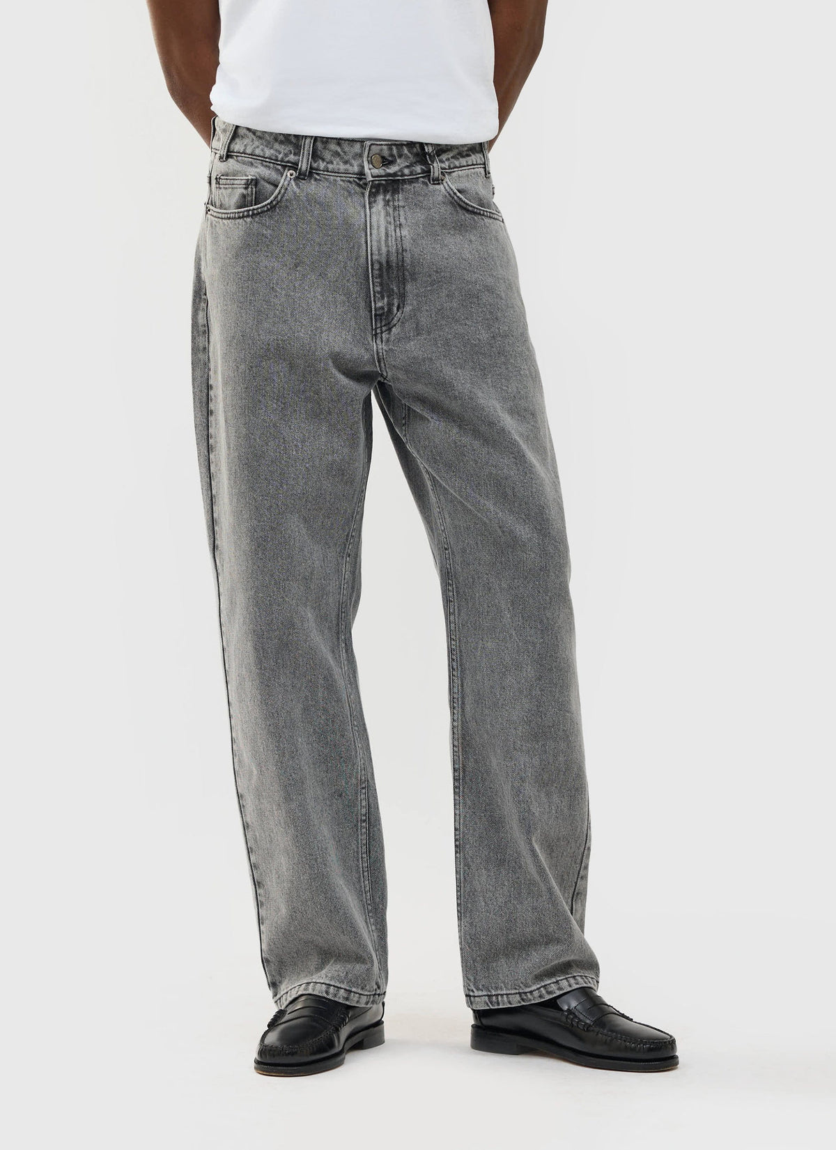 Percival Men's Relaxed Fit Jeans - Denim - Warm Grey Wash
