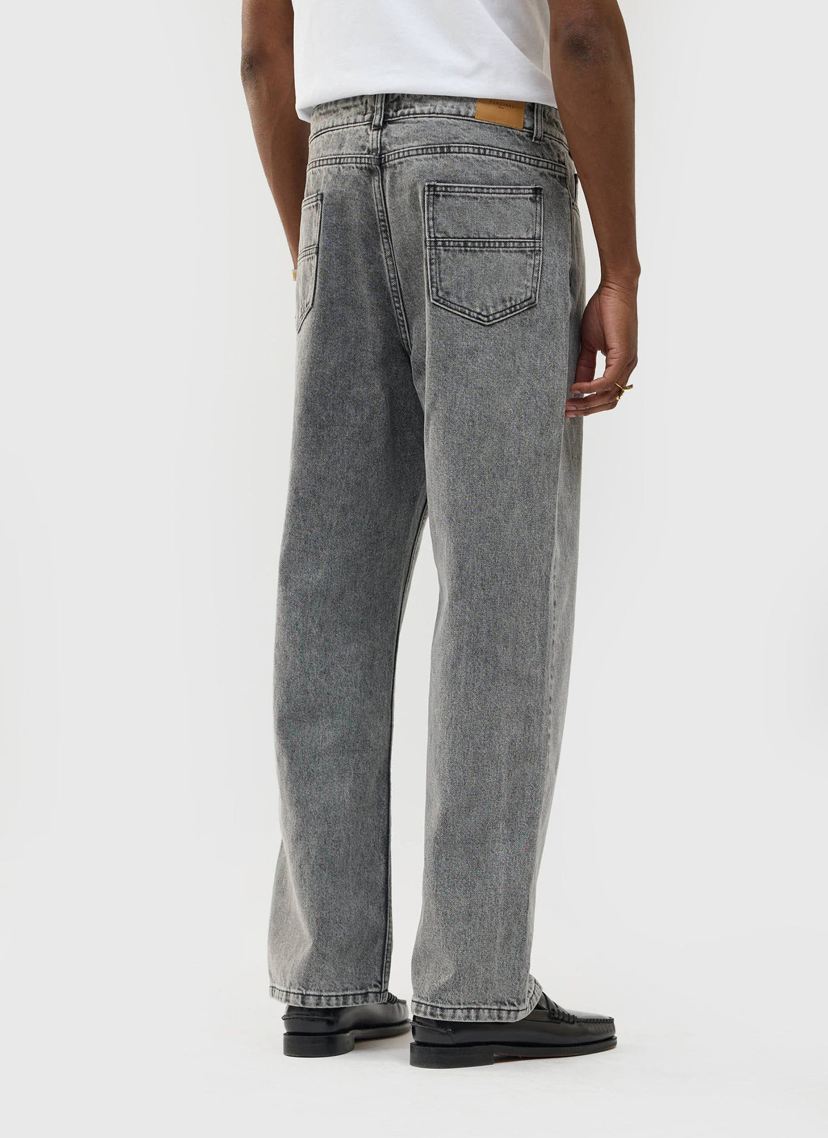Percival Men's Relaxed Fit Jeans - Denim - Warm Grey Wash