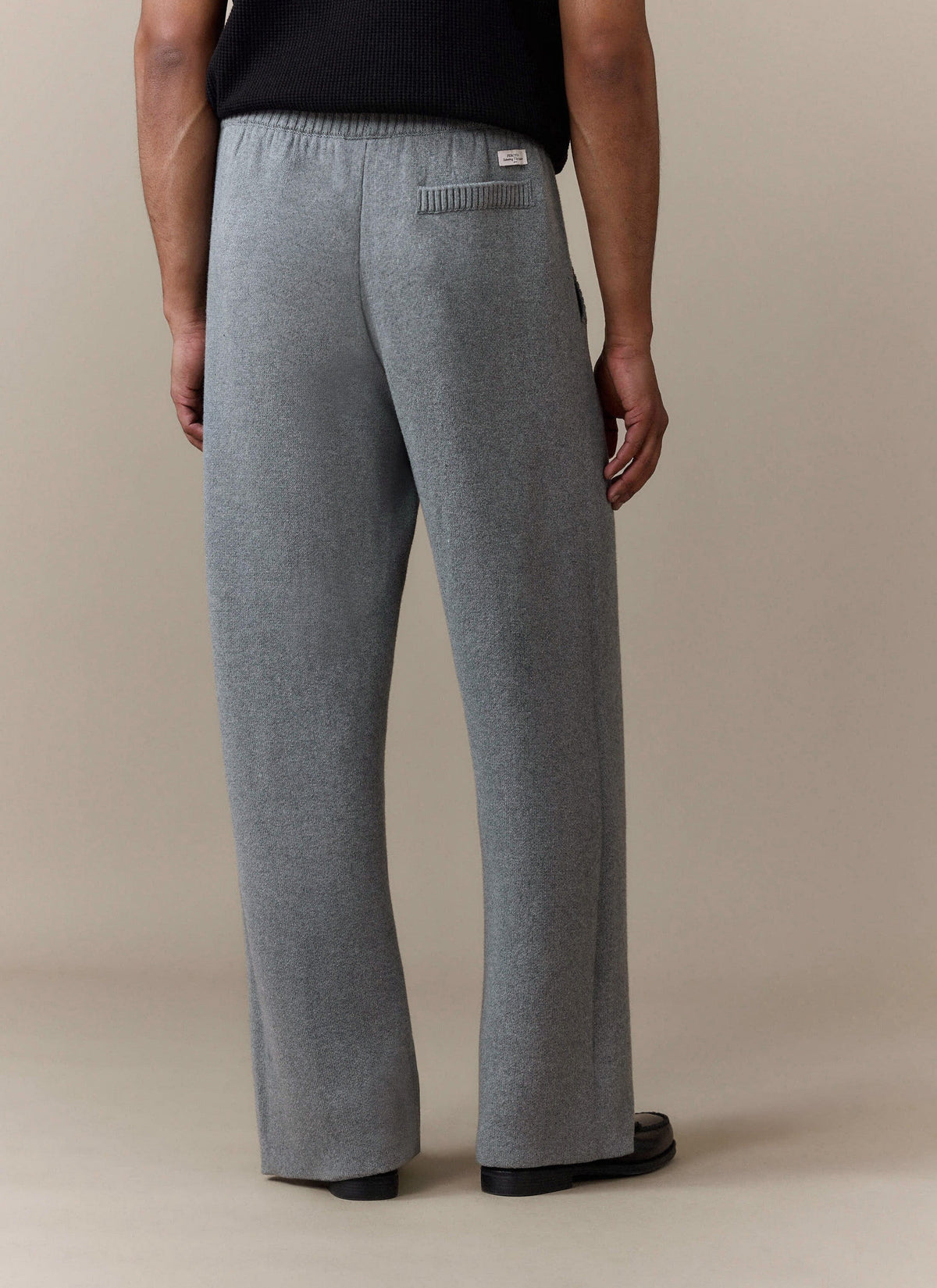 Men's Trackpants - Chronicle Knitted Straight Leg - 100% Cotton - Grey