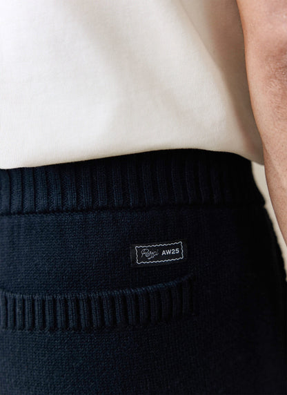 Chronicle Knitted Straight Leg Trackpants - Cotton - Black