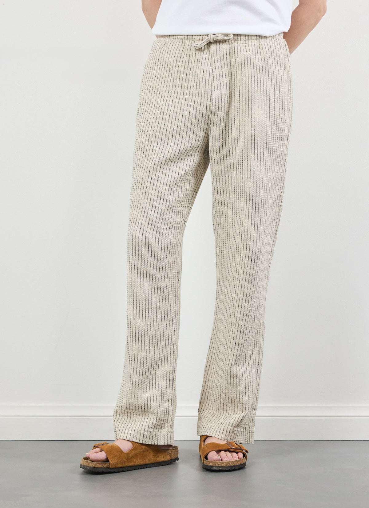 Sorrento Linen Trousers - Cotton Linen - Cream