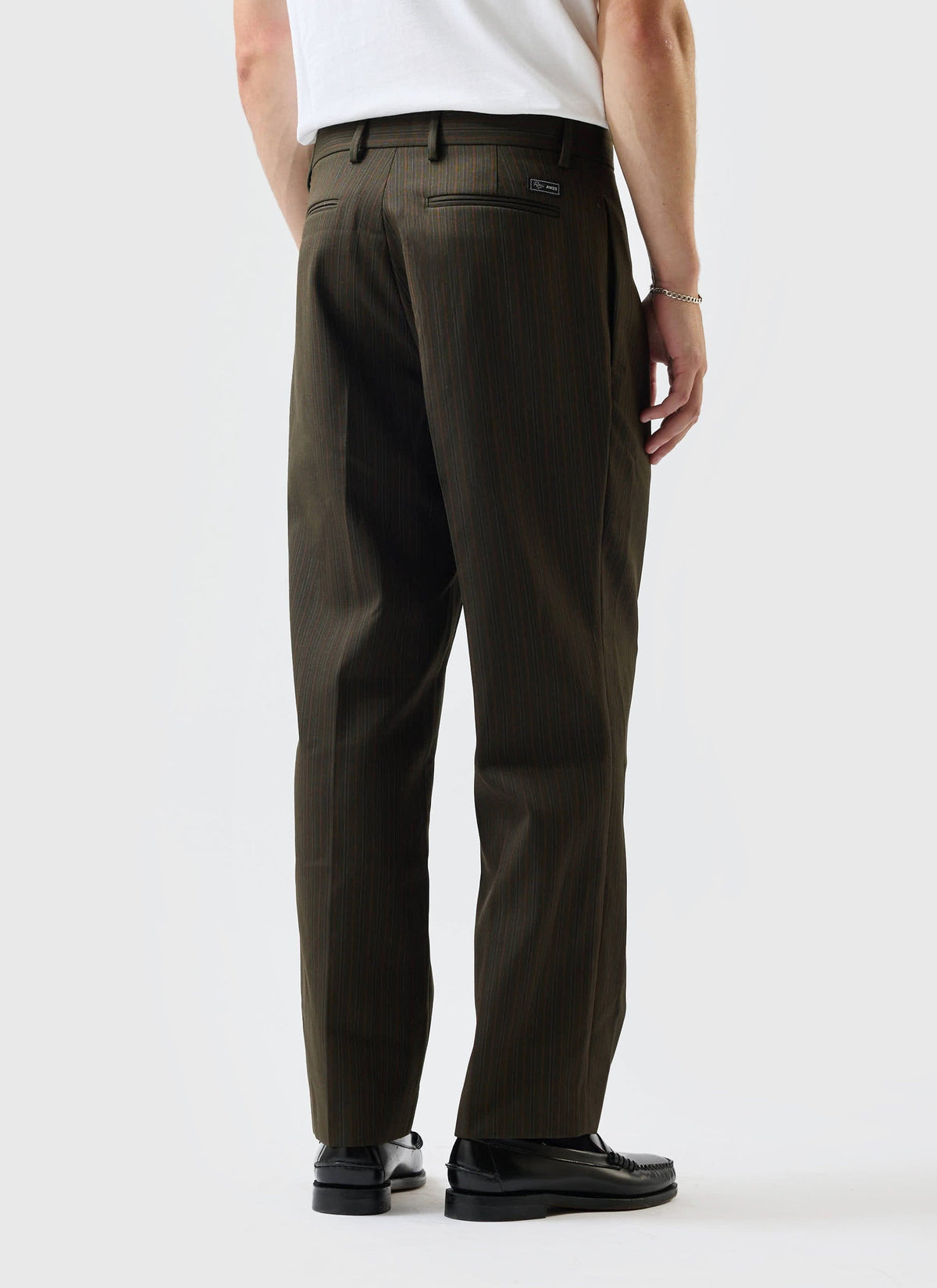 Men's Suit Trousers: Chapter - Pleated - Cotton - Forest Green
