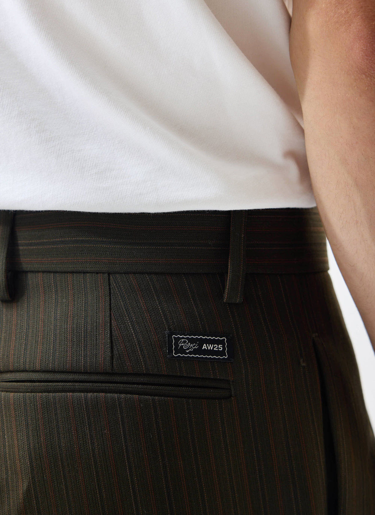 Men's Suit Trousers: Chapter - Pleated - Cotton - Forest Green