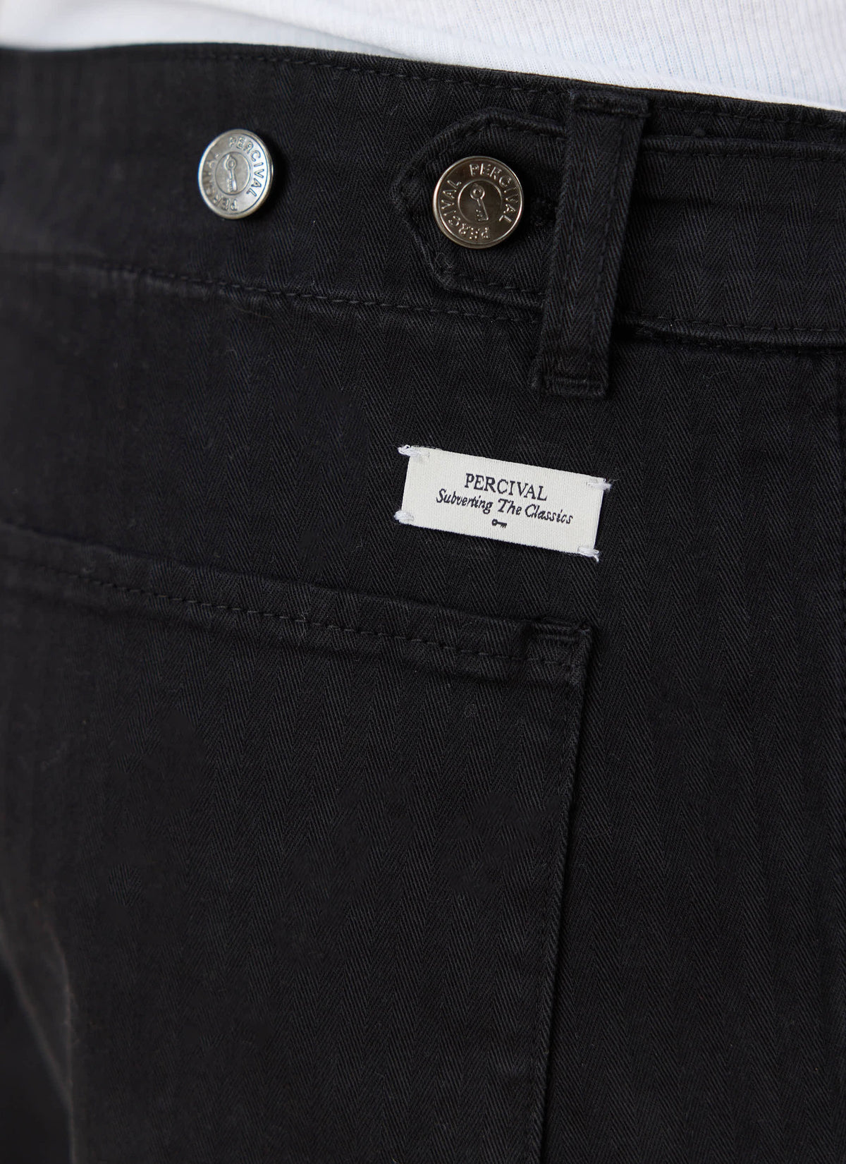 Men's Carpenter Trousers - Lungo - Cotton - Black - Percival