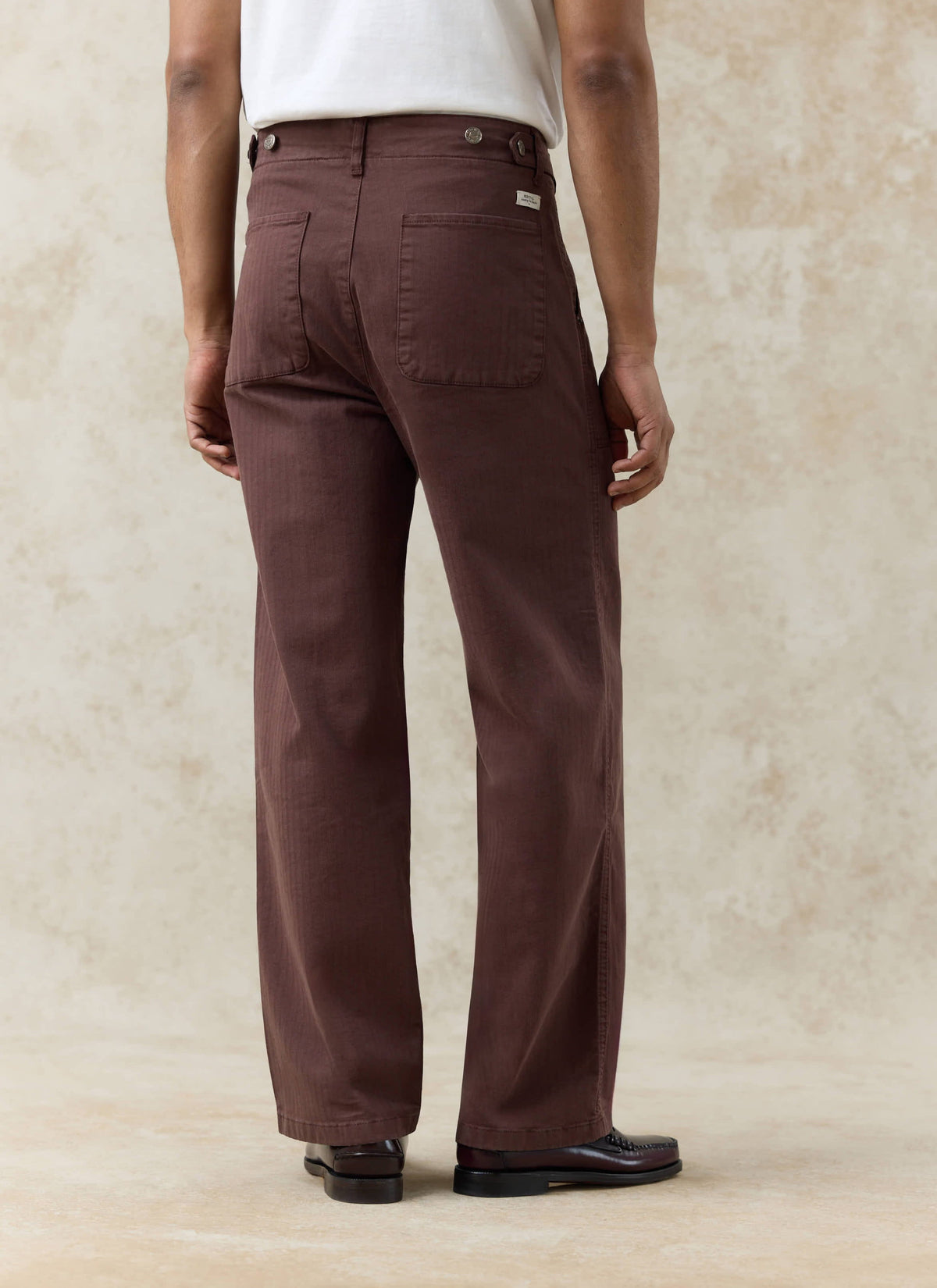 Men's Carpenter Trousers - Cotton - Espresso Brown