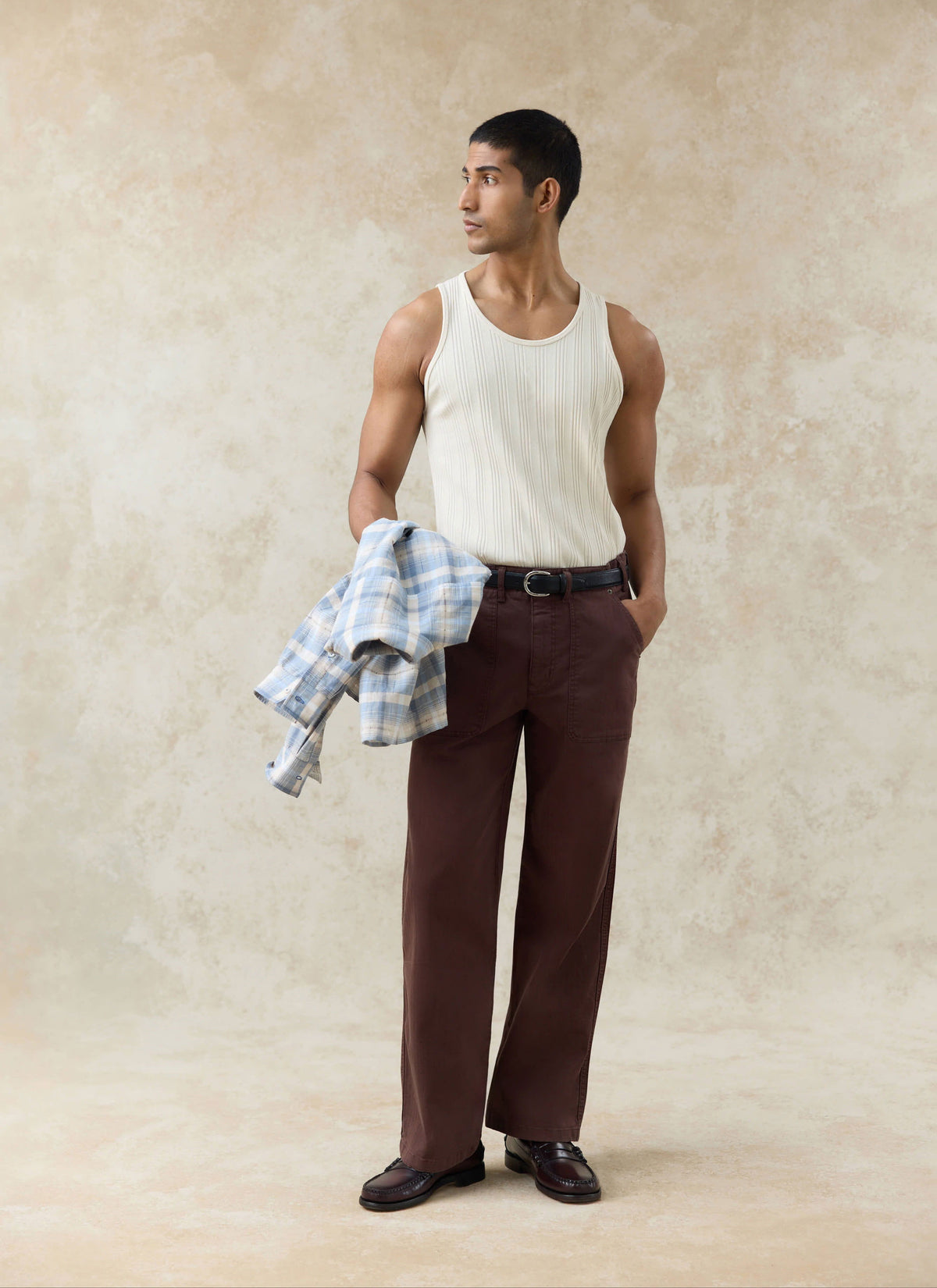 Men's Carpenter Trousers - Cotton - Espresso Brown
