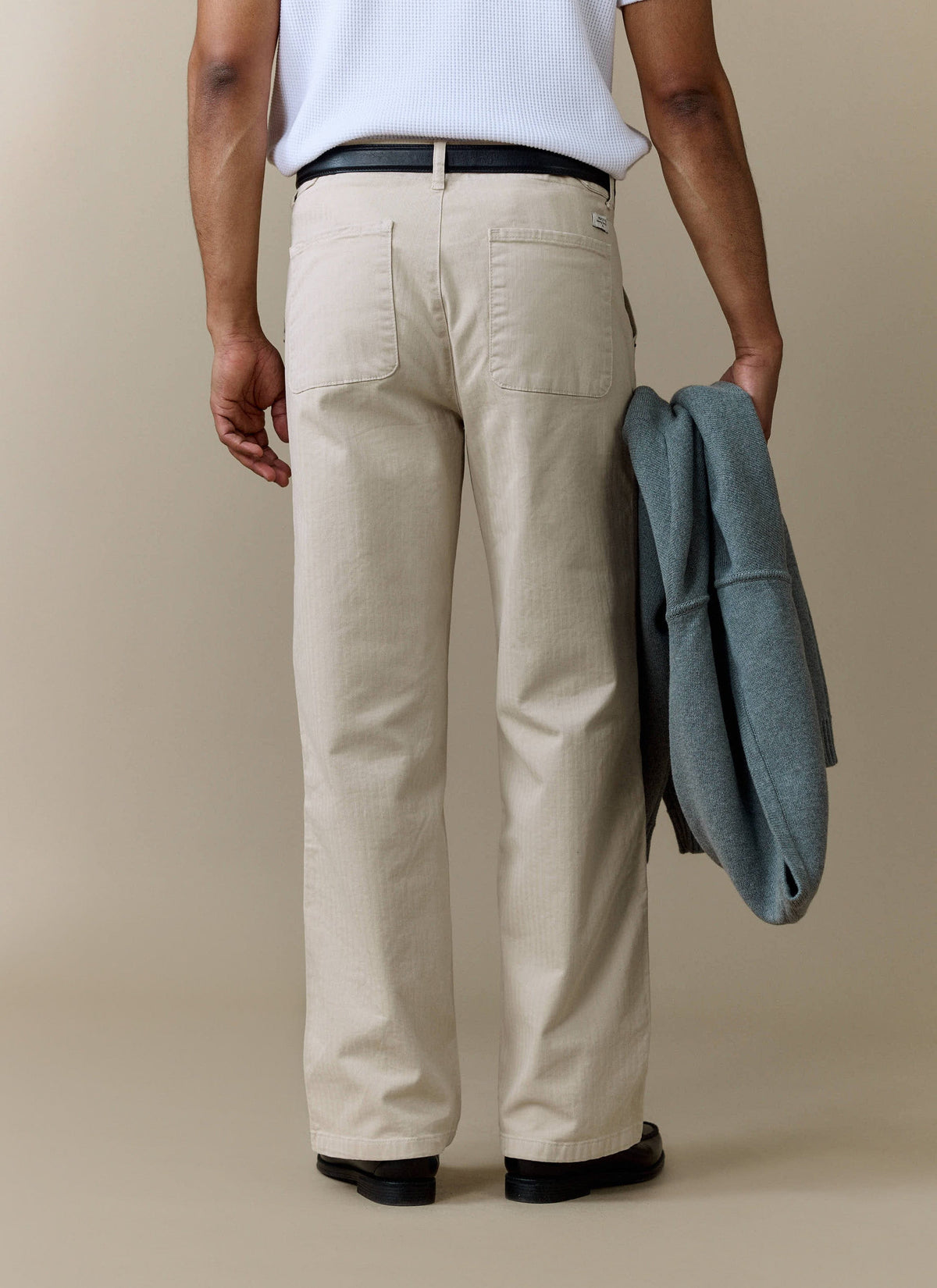 Men's Carpenter Trousers - Cotton - Cream
