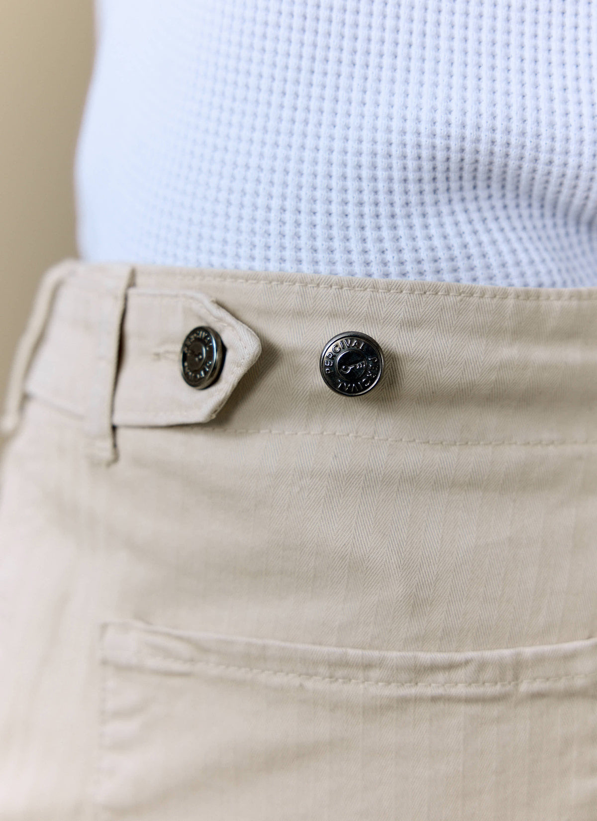 Men's Carpenter Trousers - Cotton - Cream